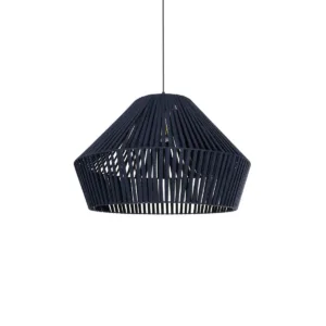 GLOBOSTAR® NUI 205-0072 Boho Κρεμαστό Φωτιστικό Οροφής με Ντουί 1 x E27 AC 220-240V IP20 - Μπλε - M60 x Π60 x Υ41cm