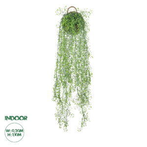 GloboStar® Artificial Garden GOLDEN BELL WILLOW HANGING PLANT 20630 Κρεμαστό Τεχνητό Διακοσμητικό Φυτό Ιτίας  Y110cm