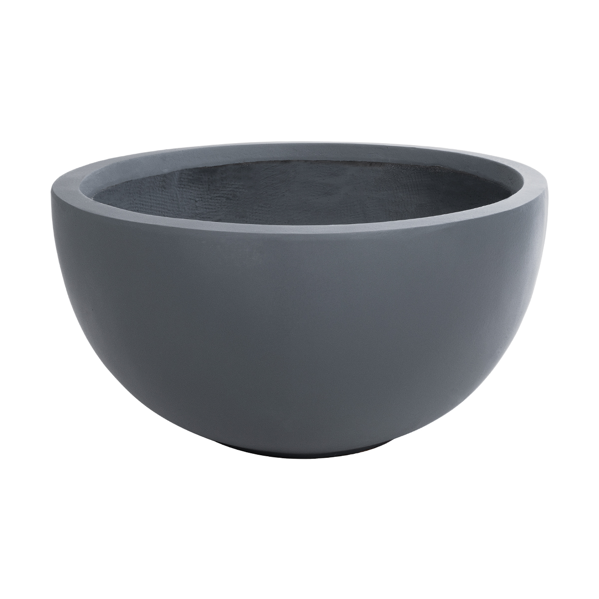 GloboStar® Artificial Garden BALTIMORE 20697 Διακοσμητικό Πολυεστερικό Τσιμεντένιο Κασπώ Γλάστρα - Flower Pot Γκρι Φ61 x Υ30cm - Image 2
