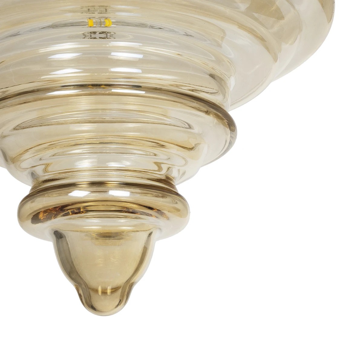 GLOBOSTAR® CORTE 206-0029 Μοντέρνο Κρεμαστό Φωτιστικό Οροφής με Ντουί 1 x E27 AC 220-240V IP20 - Mελί - Μ25 x Π25 x Υ30cm - Image 8