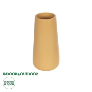 GloboStar® Artificial Garden LEGIAN 21268 Διακοσμητικό Κεραμικό Βάζo Πορτοκαλι Π10 x Μ10 x Υ20cm
