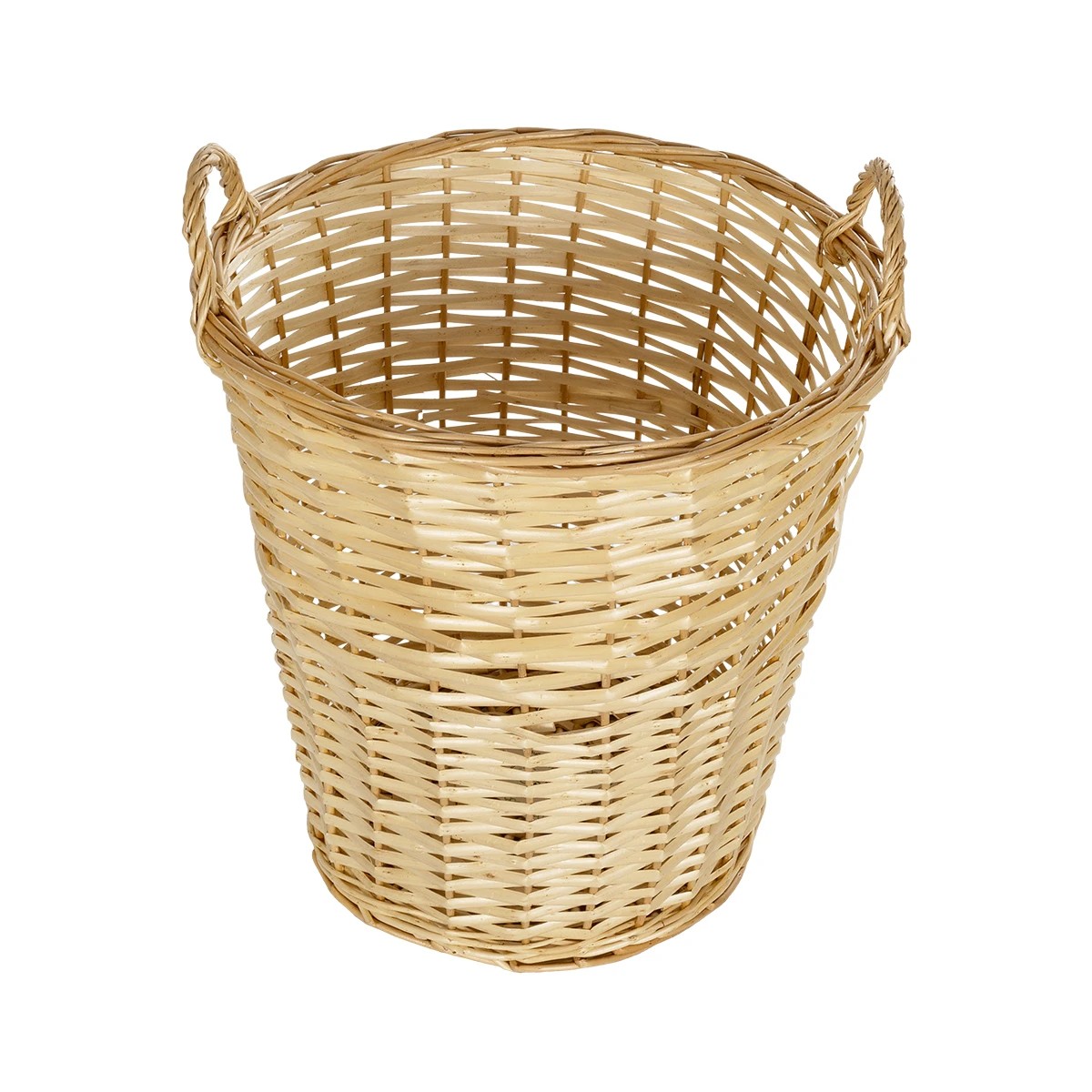 GloboStar® Artificial Garden ARIZONA 21504 Διακοσμητικό Πλεκτό Καλάθι - Κασπώ Γλάστρα - Flower Pot Μπεζ Φ42 x Υ42cm - Image 3