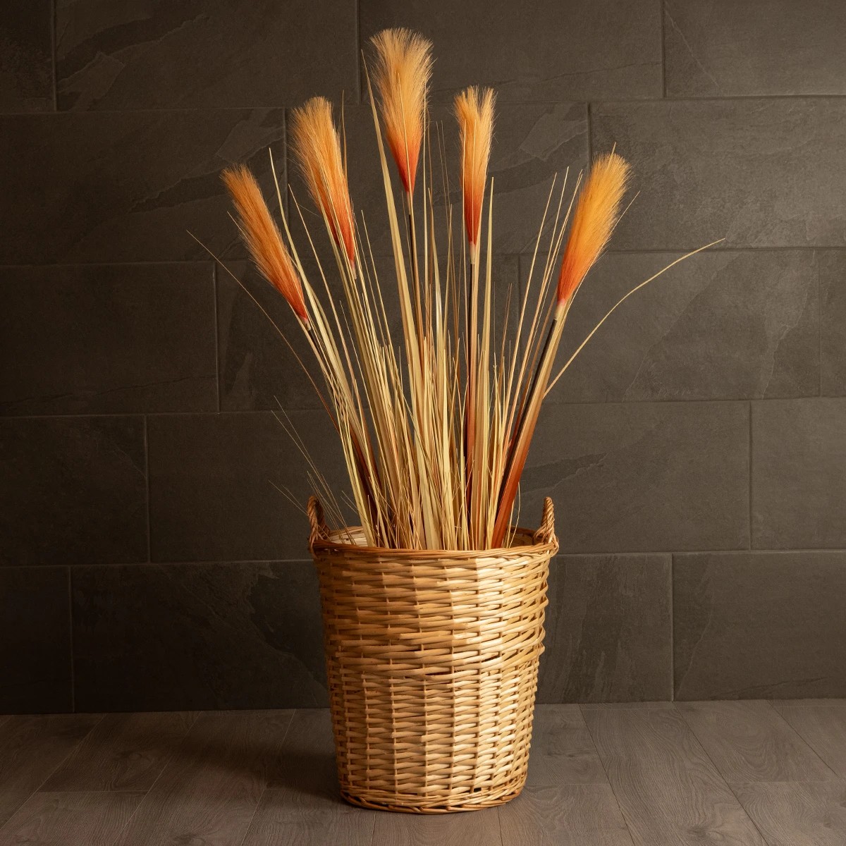 GloboStar® Artificial Garden ARIZONA 21504 Διακοσμητικό Πλεκτό Καλάθι - Κασπώ Γλάστρα - Flower Pot Μπεζ Φ42 x Υ42cm - Image 7