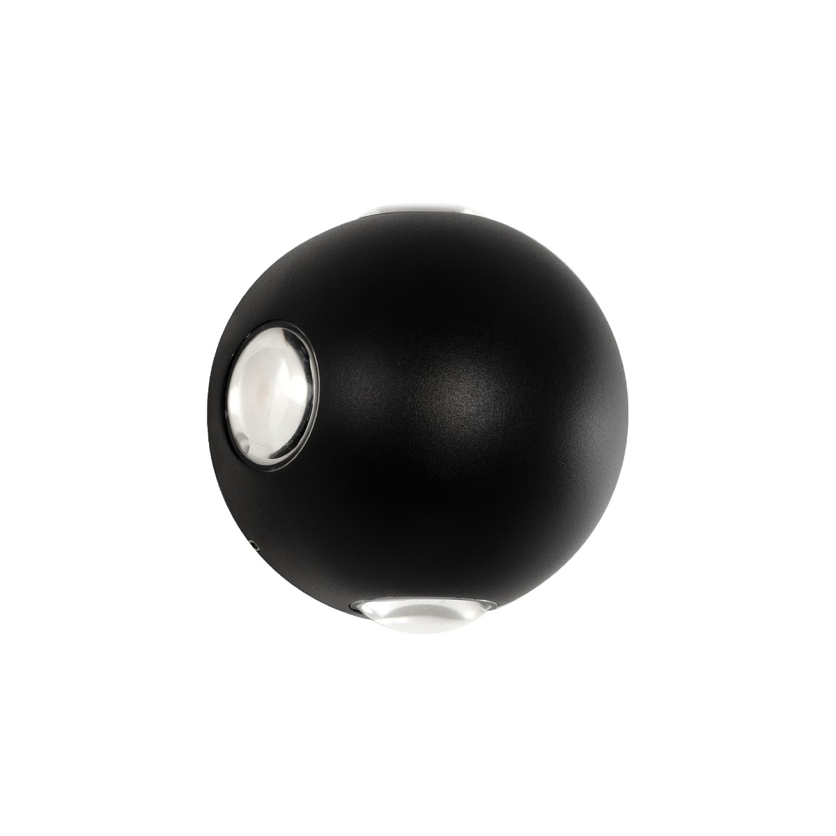 GLOBOSTAR® VEGA 60673 Μοντέρνο Φωτιστικό Τοίχου - Απλίκα LED 12W 1500lm 30° AC 220-240V Αδιάβροχο IP65 Θερμό Λευκό 2700K - Bridgelux COB Chip & TÜV SÜD Driver - Μαύρο Ματ - Μ10 x Π7.5 x Υ10cm - 5 Χρόνια Εγγύηση - Image 2