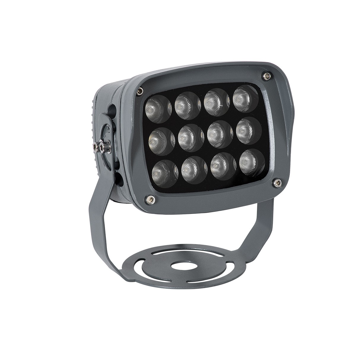 GLOBOSTAR® FLOODXENA 90125 Προβολέας Σποτ Wall Washer LED 12W 1020lm 10° AC 220-240V Αδιάβροχο IP65 Φούξια - Bridgelux SMD Chip - Γκρι Ανθρακί - Μ13.5 x Π11 x Υ15cm - 3 Χρόνια Εγγύηση - Image 2