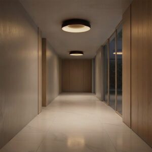 kelvo® SALEM KLV-101-0280 Φωτιστικό Οροφής LED 75W 7500lm 120° AC 220-240V IP20 Ρυθμιζόμενο Λευκό CCT με Χειριστήριο από 2700K έως 6000K Dimmable - Lumileds SMD Chip - Καφέ Ματ - Μ45 x Π45 x Υ9.5cm - 3 Χρόνια Εγγύηση