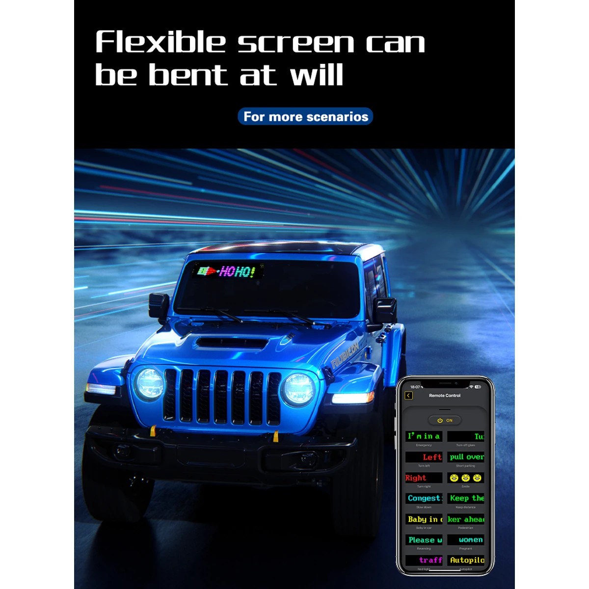 GLOBOSTAR® MATRIX GLB-106-0001 Εύκαμπτη Κυλιόμενη Ψηφιακή Επιγραφή 17.3x7cm P4 32x16 Pixel LED 10W DC 5V 2A με USB 2.0 Αδιάβροχο IP65 Πολύχρωμο RGB - Bluetooth Control μέσω iPIXEL APP - Μ17.3 x Π0.2 x Υ7cm - 2 Χρόνια Εγγύηση - Image 6