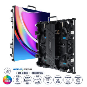 GLOBOSTAR® LUMOWALL 41002 Κυρτή Οθόνη Video Wall P3.91 Καμπίνα 50x50cm LED 180W 3840Hz 16384 Dots ≥5600cd/㎡ Nits AC 220-240V Εξωτερικού Χώρου IP65 Full Color S1/16 14Bits - Κάρτα NovaStar A8S-N+HUB - Curved -10/+15 Angle - Προστατευτικά Γωνιών - Nationstar SMD1921 & CZCL Driver - Μ50 x Π8.5 x Υ50cm - 2 Χρόνια Εγγύηση