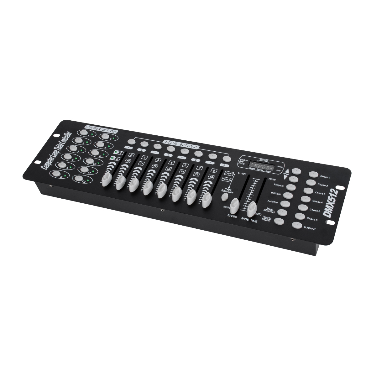 GLOBOSTAR® DMXCONSOLE 73493 DMX Master Κονσόλα Φωτισμού με 192 Κανάλια AC 220-240V IP20 - DMX512 - Μ48 x Π13.5 x Υ7cm - 2 Χρόνια Εγγύηση - Image 2