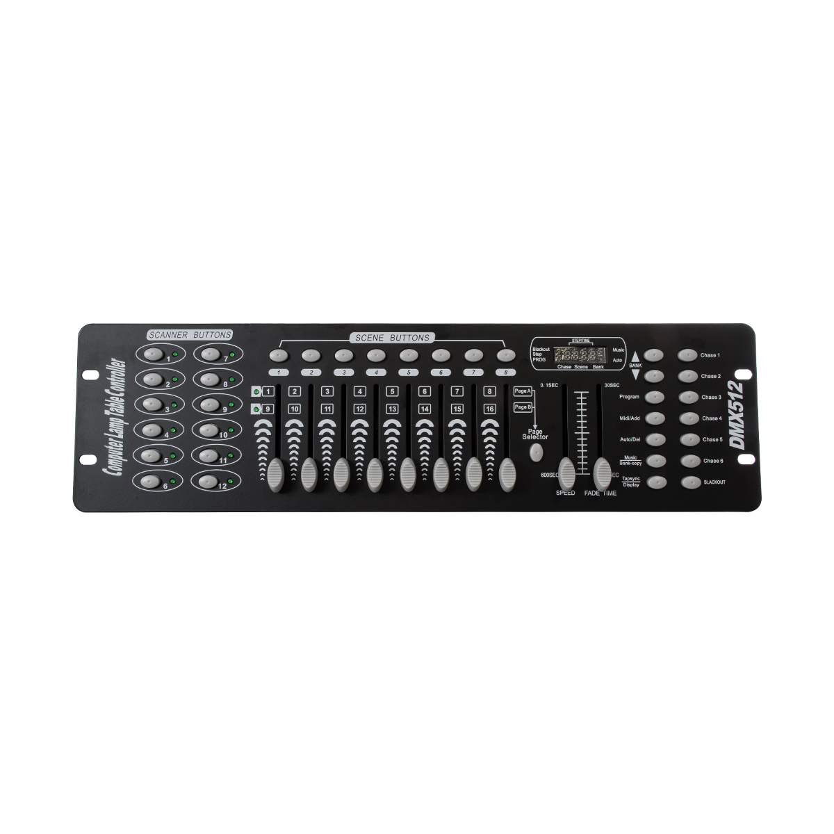 GLOBOSTAR® DMXCONSOLE 73493 DMX Master Κονσόλα Φωτισμού με 192 Κανάλια AC 220-240V IP20 - DMX512 - Μ48 x Π13.5 x Υ7cm - 2 Χρόνια Εγγύηση - Image 3