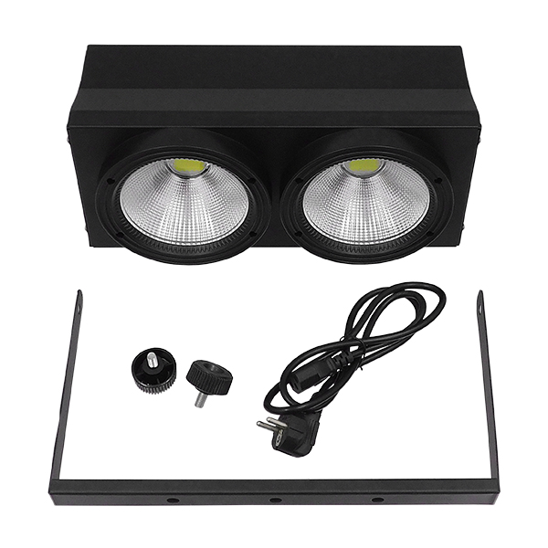 Προβολέας LED COB DMX512 Strobe Blinder Matrix Light 200 Watt (2x100w) Ψυχρό Λευκό 6000k GloboStar 51162 - Image 6