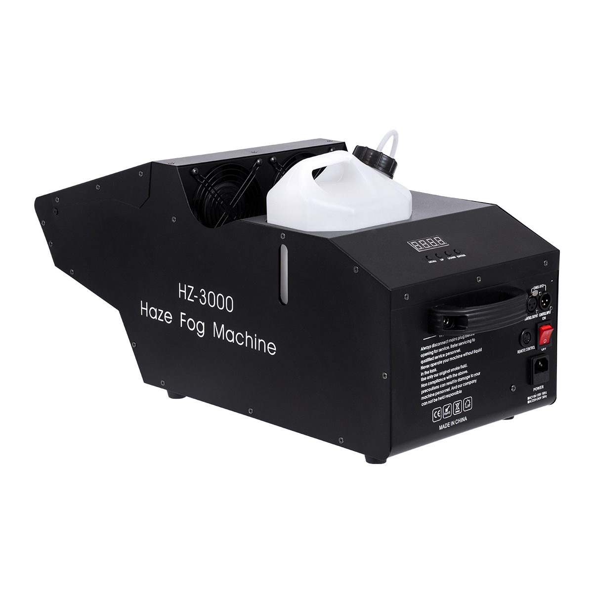 GLOBOSTAR® HAZER 51173 Stage Μηχανή Ομίχλης & Νέφωσης Καπνού 3000W AC 220-240V IP20 DMX512 Protocol & RF Ασύρματο Χειριστήριο - Μ66 x Π28.5 x Υ36cm - 1 Χρόνο Εγγύηση - Image 4