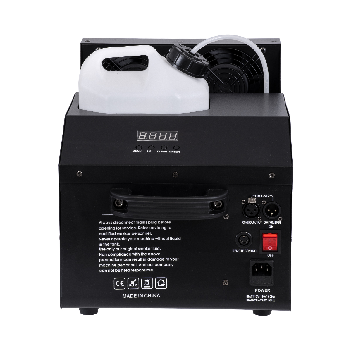 GLOBOSTAR® HAZER 51173 Stage Μηχανή Ομίχλης & Νέφωσης Καπνού 3000W AC 220-240V IP20 DMX512 Protocol & RF Ασύρματο Χειριστήριο - Μ66 x Π28.5 x Υ36cm - 1 Χρόνο Εγγύηση - Image 8