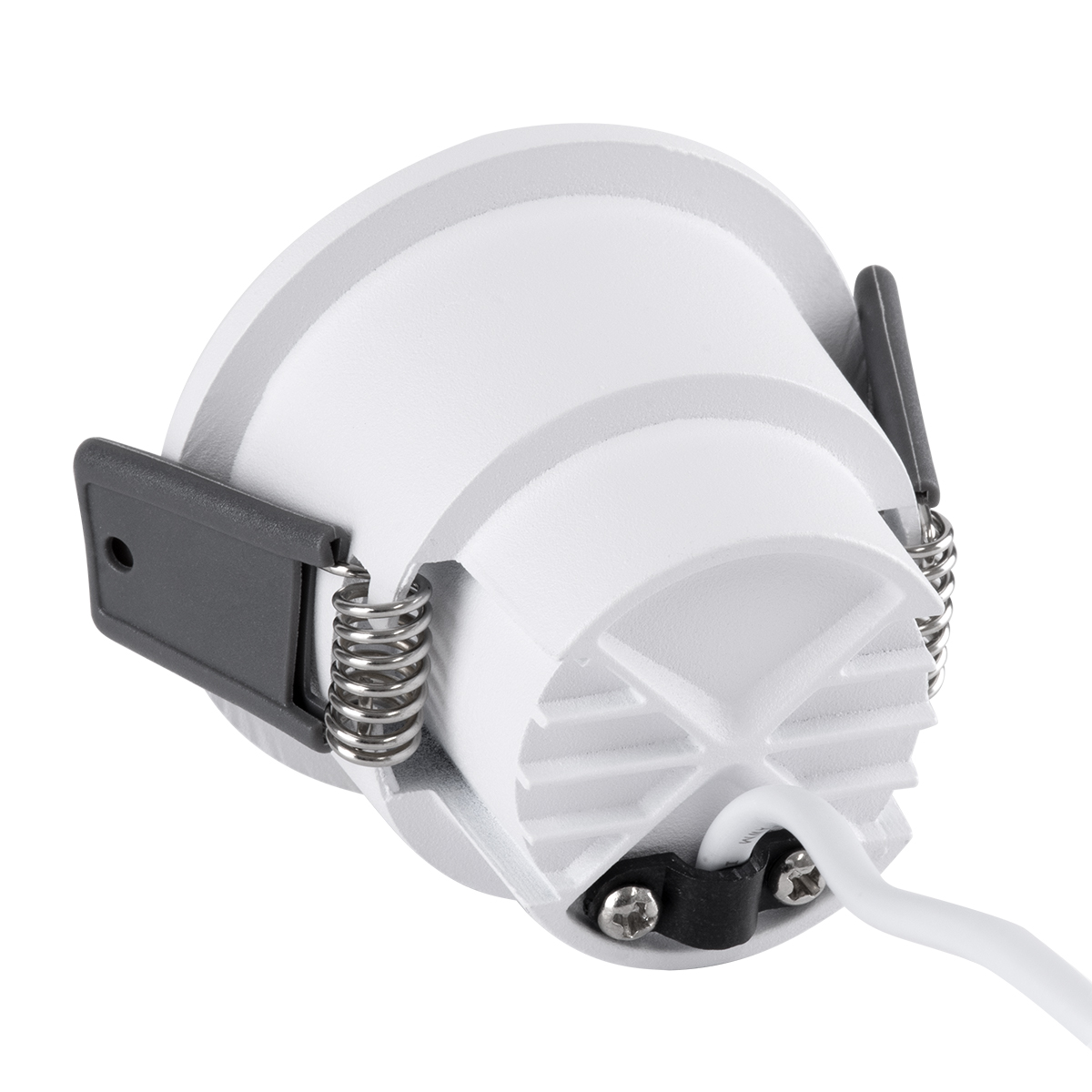 GLOBOSTAR® PLUTO-S 60249 Χωνευτό Downlight Σποτ με Honeycomb Anti Glare Reflector LED 7W 875lm 38° AC 220-240V IP20 Θερμό Λευκό 2700K - Bridgelux COB Chip & TÜV SÜD Driver - Λευκό Ματ - Μ6.4 x Π6.4 x Υ4.9cm / Q5.5cm - 5 Χρόνια Εγγύηση - Image 4