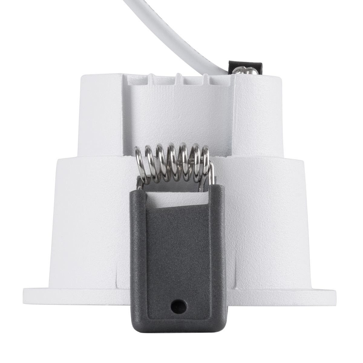 GLOBOSTAR® PLUTO-S 60249 Χωνευτό Downlight Σποτ με Honeycomb Anti Glare Reflector LED 7W 875lm 38° AC 220-240V IP20 Θερμό Λευκό 2700K - Bridgelux COB Chip & TÜV SÜD Driver - Λευκό Ματ - Μ6.4 x Π6.4 x Υ4.9cm / Q5.5cm - 5 Χρόνια Εγγύηση - Image 5
