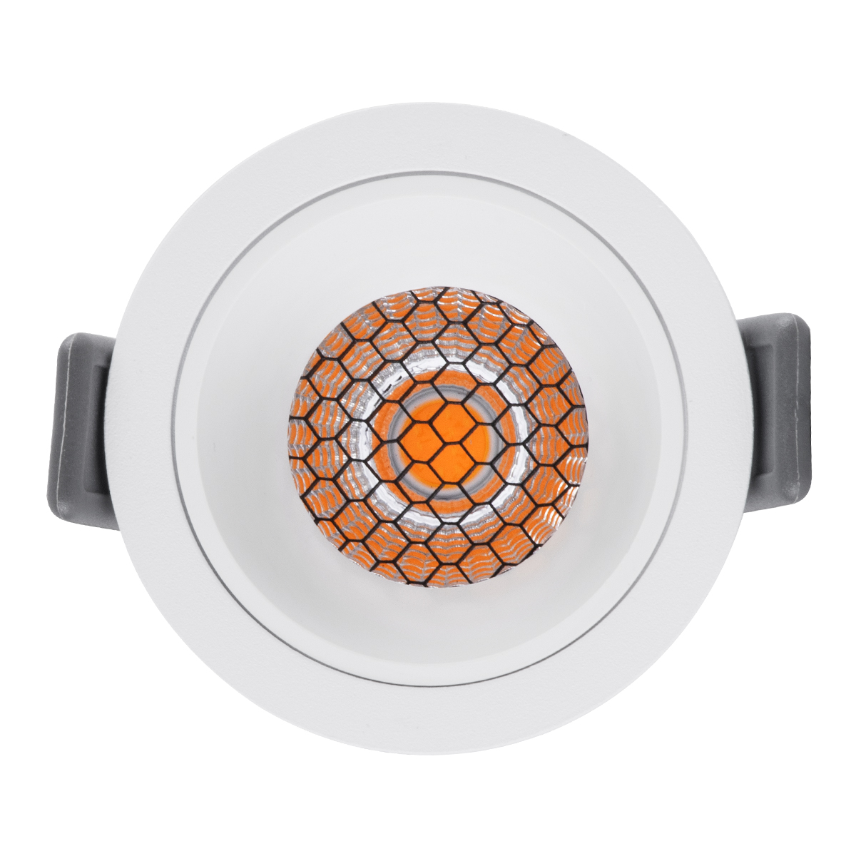 GLOBOSTAR® PLUTO-S 60249 Χωνευτό Downlight Σποτ με Honeycomb Anti Glare Reflector LED 7W 875lm 38° AC 220-240V IP20 Θερμό Λευκό 2700K - Bridgelux COB Chip & TÜV SÜD Driver - Λευκό Ματ - Μ6.4 x Π6.4 x Υ4.9cm / Q5.5cm - 5 Χρόνια Εγγύηση - Image 6