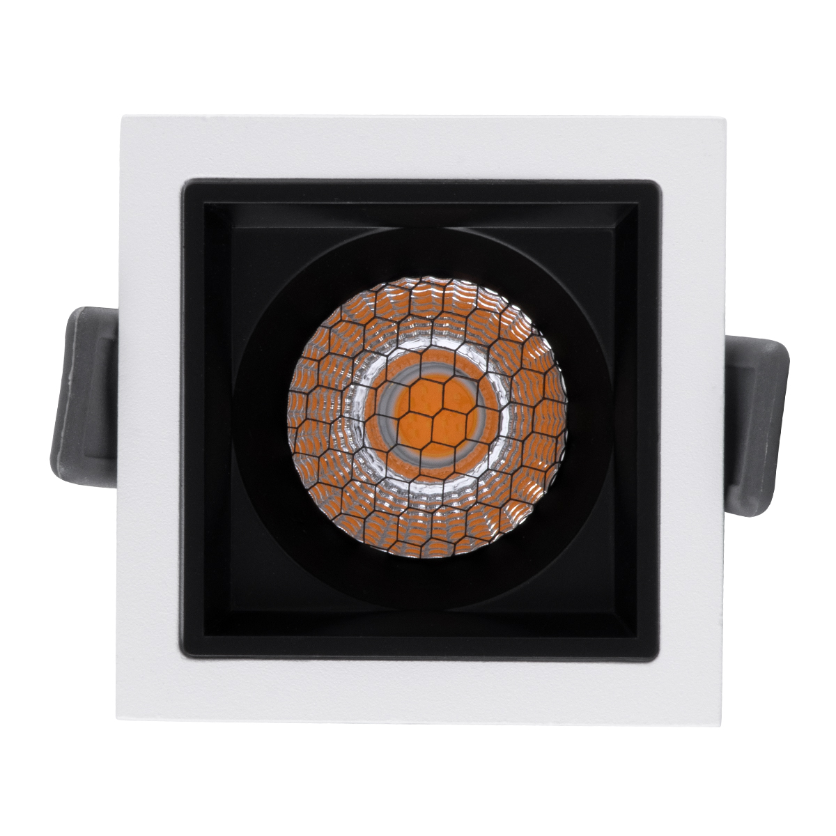 GLOBOSTAR® PLUTO-S 60265 Χωνευτό Downlight Σποτ με Honeycomb Anti Glare Reflector LED 7W 875lm 38° AC 220-240V IP20 Θερμό Λευκό 2700K - Bridgelux COB Chip & TÜV SÜD Driver - Λευκό & Μαύρο Ματ - Μ6.4 x Π6.4 x Υ4.9cm / Q5.5 x 5.5cm - 5 Χρόνια Εγγύηση - Image 6