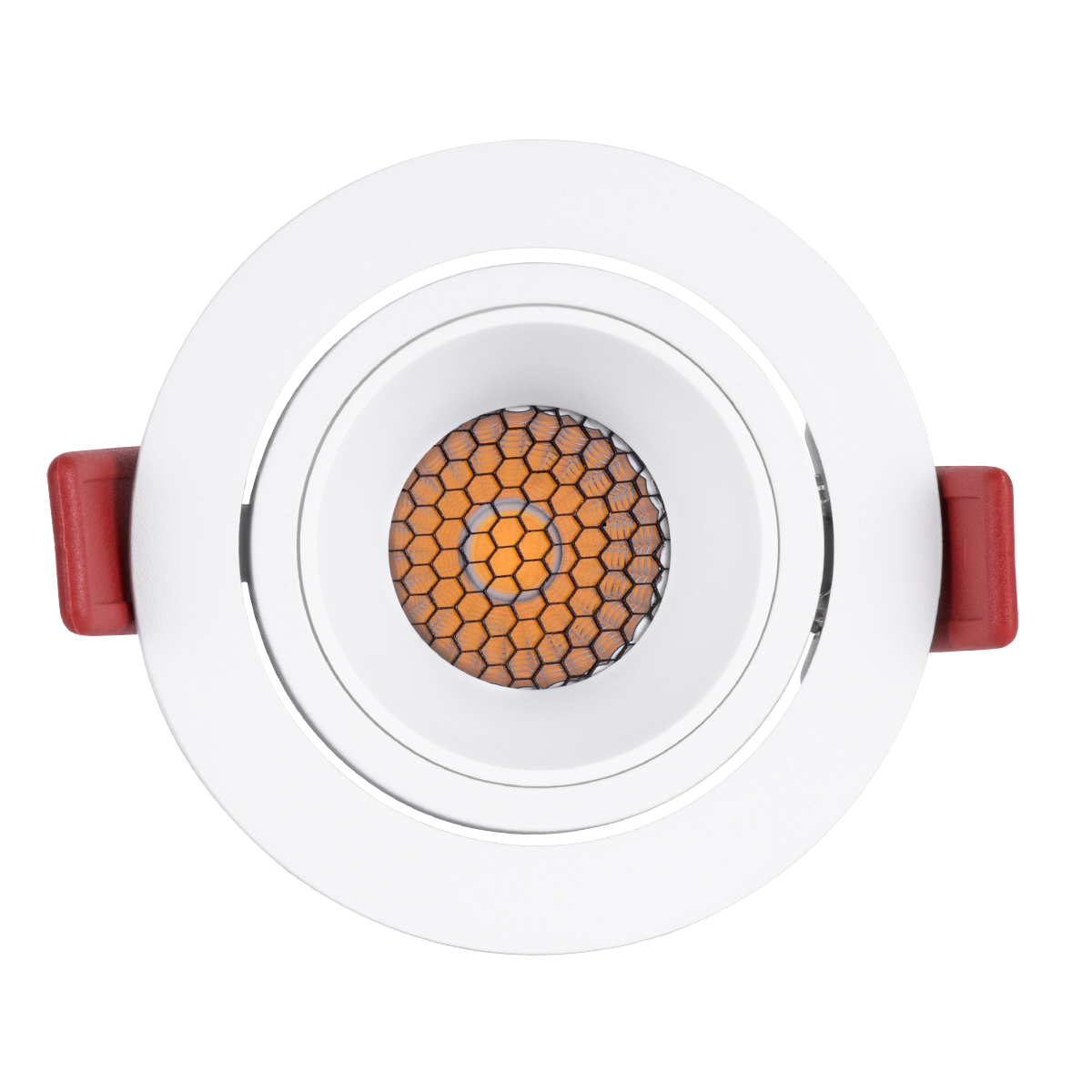 GLOBOSTAR® LEO-R 60284 Χωνευτό Κινούμενο Downlight Σποτ με Honeycomb Anti Glare Reflector LED 10W 1300lm 38° AC 220-240V IP20 Φυσικό Λευκό 4500K - Bridgelux COB Chip & TÜV SÜD Driver - Λευκό Ματ - Μ8.5 x Π8.5 x Υ6.6cm / Q7.5cm - 5 Χρόνια Εγγύηση - Image 8
