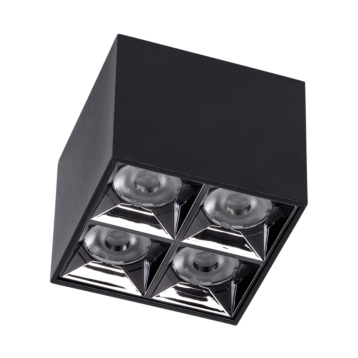 GLOBOSTAR® LUMINAR 60332 Downlight Σποτ LED 14W 1960lm 36° AC 220-240V IP20 Φυσικό Λευκό 4500K - Osram SMD Chip & TÜV SÜD Driver - Μαύρο Ματ - Μ8.2 x Π8.2 x Υ6.6cm - 5 Χρόνια Εγγύηση - Image 3