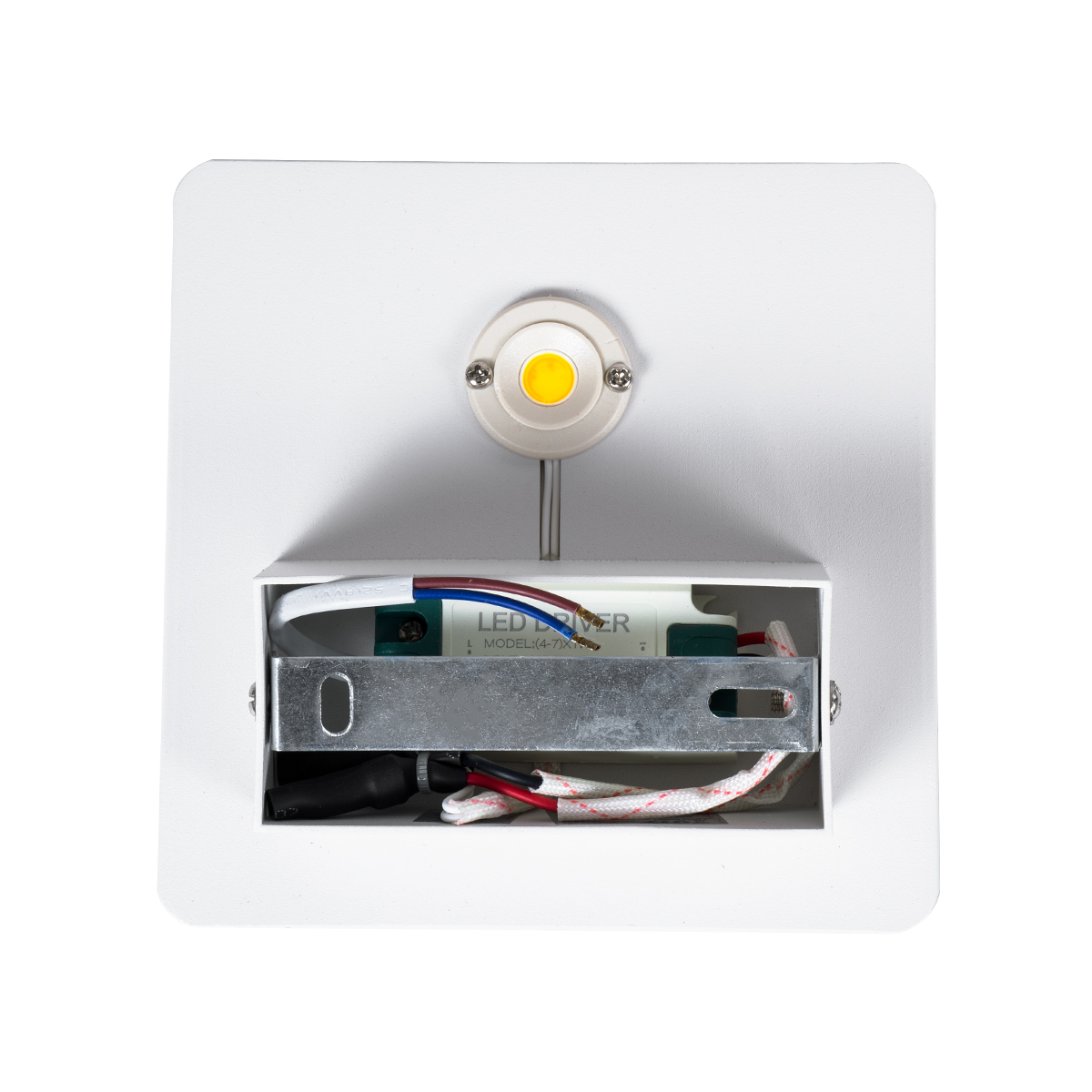 GLOBOSTAR® CUADRADO 60569 Μοντέρνο Φωτιστικό Τοίχου - Απλίκα LED 10W 1000lm 60° AC 220-240V Αδιάβροχο IP65 Θερμό Λευκό 2700K - Bridgelux COB Chip & TÜV SÜD Driver - Λευκό Ματ - Μ14 x Π14 x Υ4.5cm - 5 Χρόνια Εγγύηση - Image 5