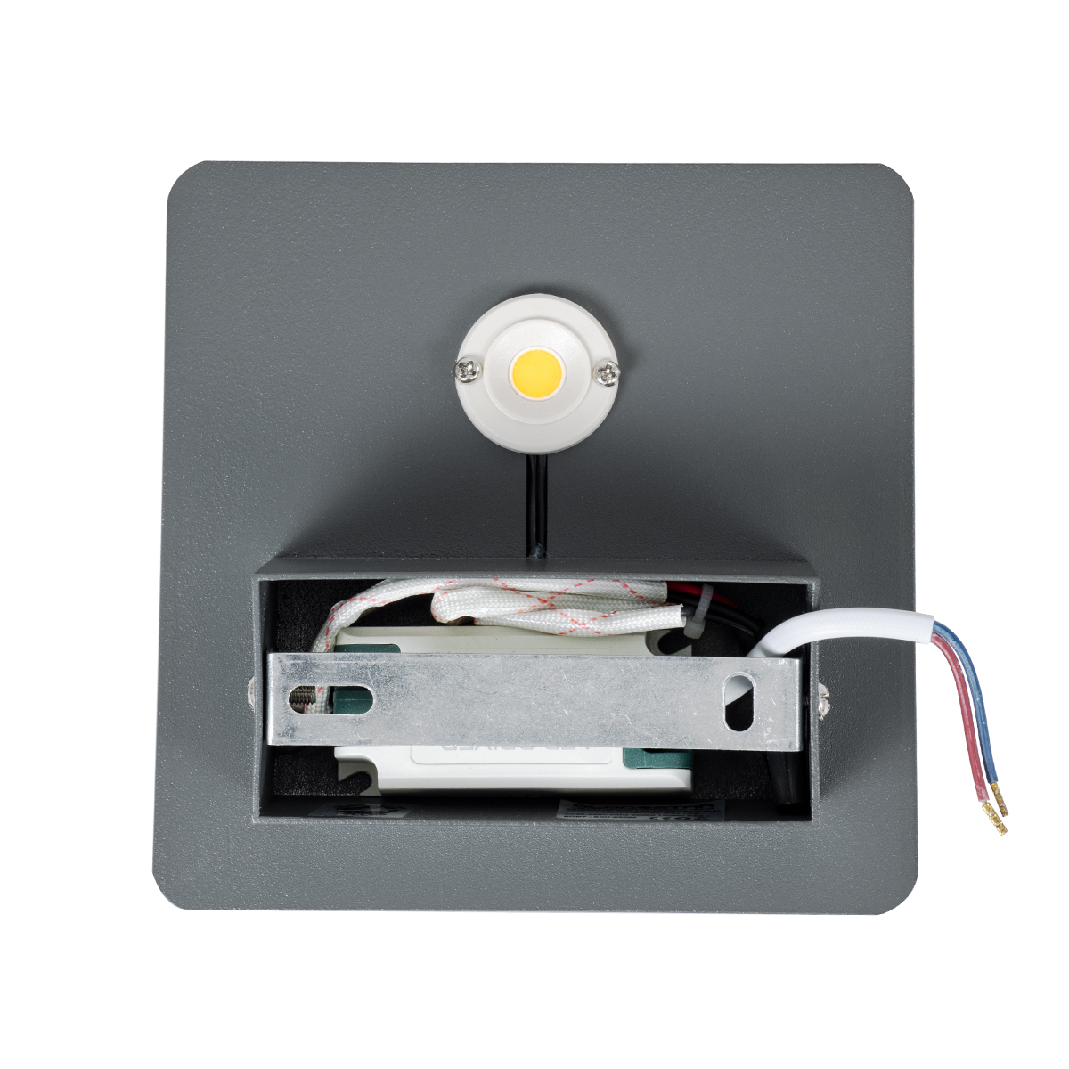 GLOBOSTAR® CUADRADO 60570 Μοντέρνο Φωτιστικό Τοίχου - Απλίκα LED 10W 1000lm 60° AC 220-240V Αδιάβροχο IP65 Θερμό Λευκό 2700K - Bridgelux COB Chip & TÜV SÜD Driver - Γκρι Ανθρακί Ματ - Μ14 x Π14 x Υ4.5cm - 5 Χρόνια Εγγύηση - Image 5