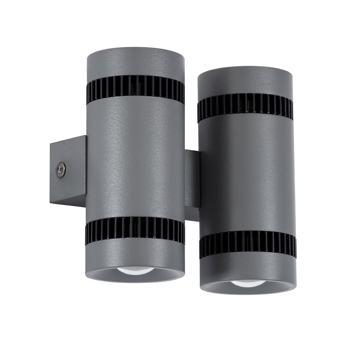GLOBOSTAR® CANNONAL 60579 Μοντέρνο Φωτιστικό Τοίχου - Απλίκα LED 20W 2300lm 30° AC 220-240V IP20 Θερμό Λευκό 2700K - Bridgelux COB Chip & TÜV SÜD Driver - Μαύρο Ματ & Γκρι Ανθρακί Ματ - Μ12 x Π6.5 x Υ11cm - 3 Χρόνια Εγγύηση - Image 3