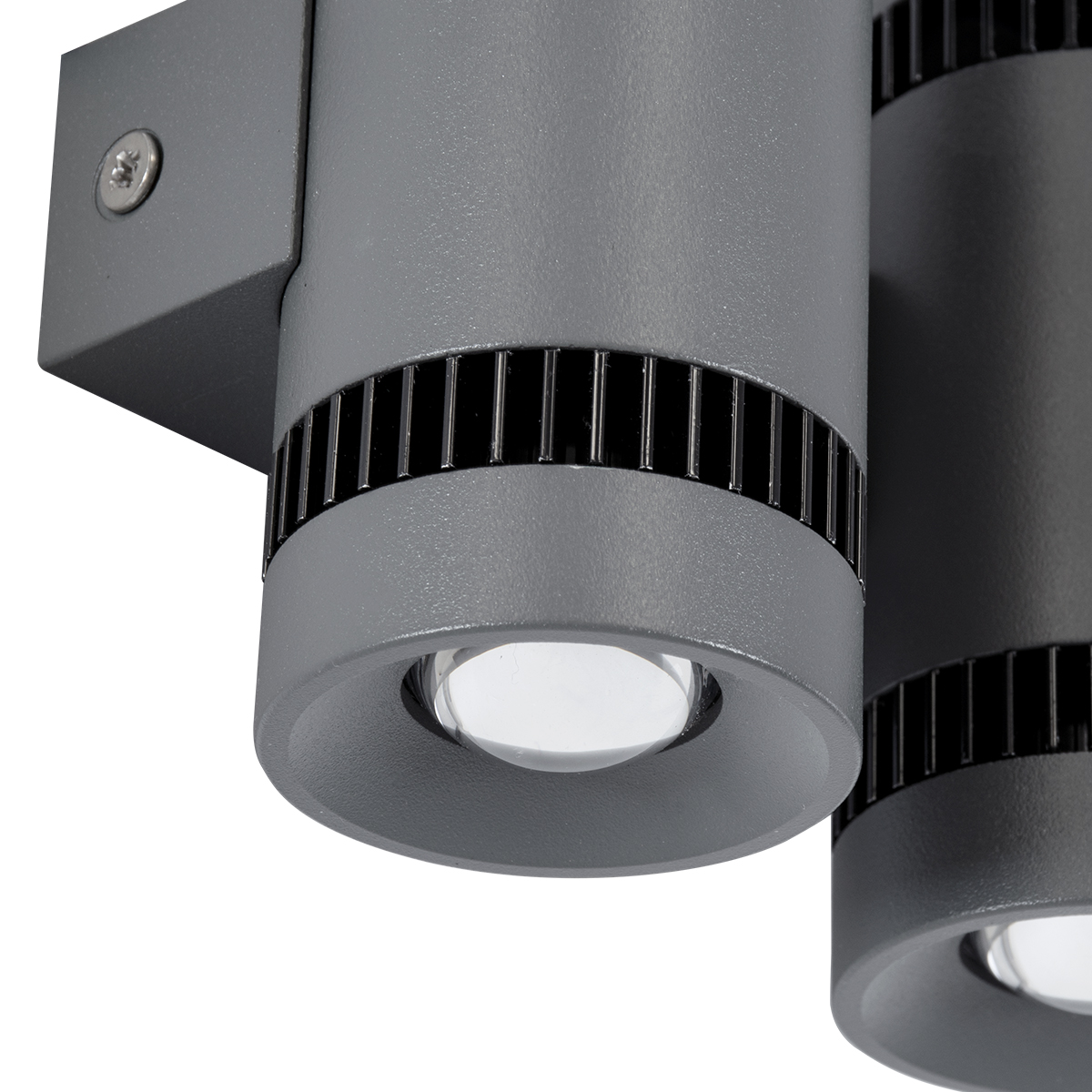 GLOBOSTAR® CANNONAL 60579 Μοντέρνο Φωτιστικό Τοίχου - Απλίκα LED 20W 2300lm 30° AC 220-240V IP20 Θερμό Λευκό 2700K - Bridgelux COB Chip & TÜV SÜD Driver - Μαύρο Ματ & Γκρι Ανθρακί Ματ - Μ12 x Π6.5 x Υ11cm - 3 Χρόνια Εγγύηση - Image 7