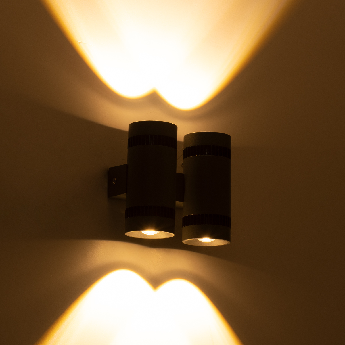GLOBOSTAR® CANNONAL 60579 Μοντέρνο Φωτιστικό Τοίχου - Απλίκα LED 20W 2300lm 30° AC 220-240V IP20 Θερμό Λευκό 2700K - Bridgelux COB Chip & TÜV SÜD Driver - Μαύρο Ματ & Γκρι Ανθρακί Ματ - Μ12 x Π6.5 x Υ11cm - 3 Χρόνια Εγγύηση - Image 8