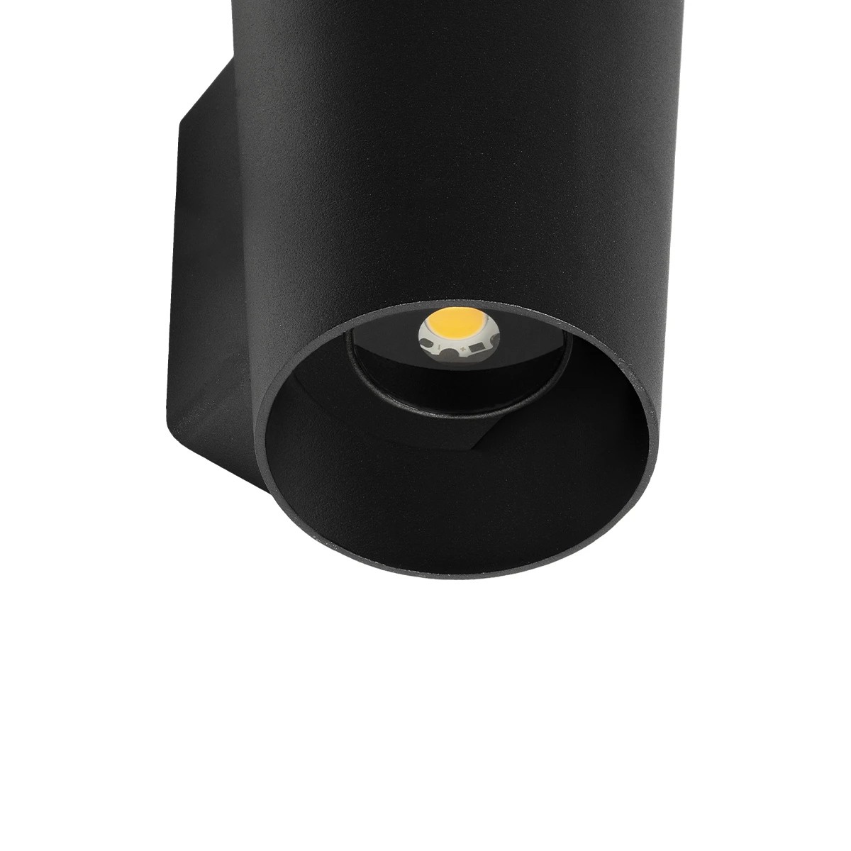 GLOBOSTAR® GANETTI 60671 Μοντέρνο Φωτιστικό Τοίχου - Απλίκα LED 10W 1250lm 60° AC 220-240V Αδιάβροχο IP65 Θερμό Λευκό 2700K - Bridgelux COB Chip & TÜV SÜD Driver - Μαύρο Ματ - Μ9.5 x Π11 x Υ19cm - 5 Χρόνια Εγγύηση - Image 7
