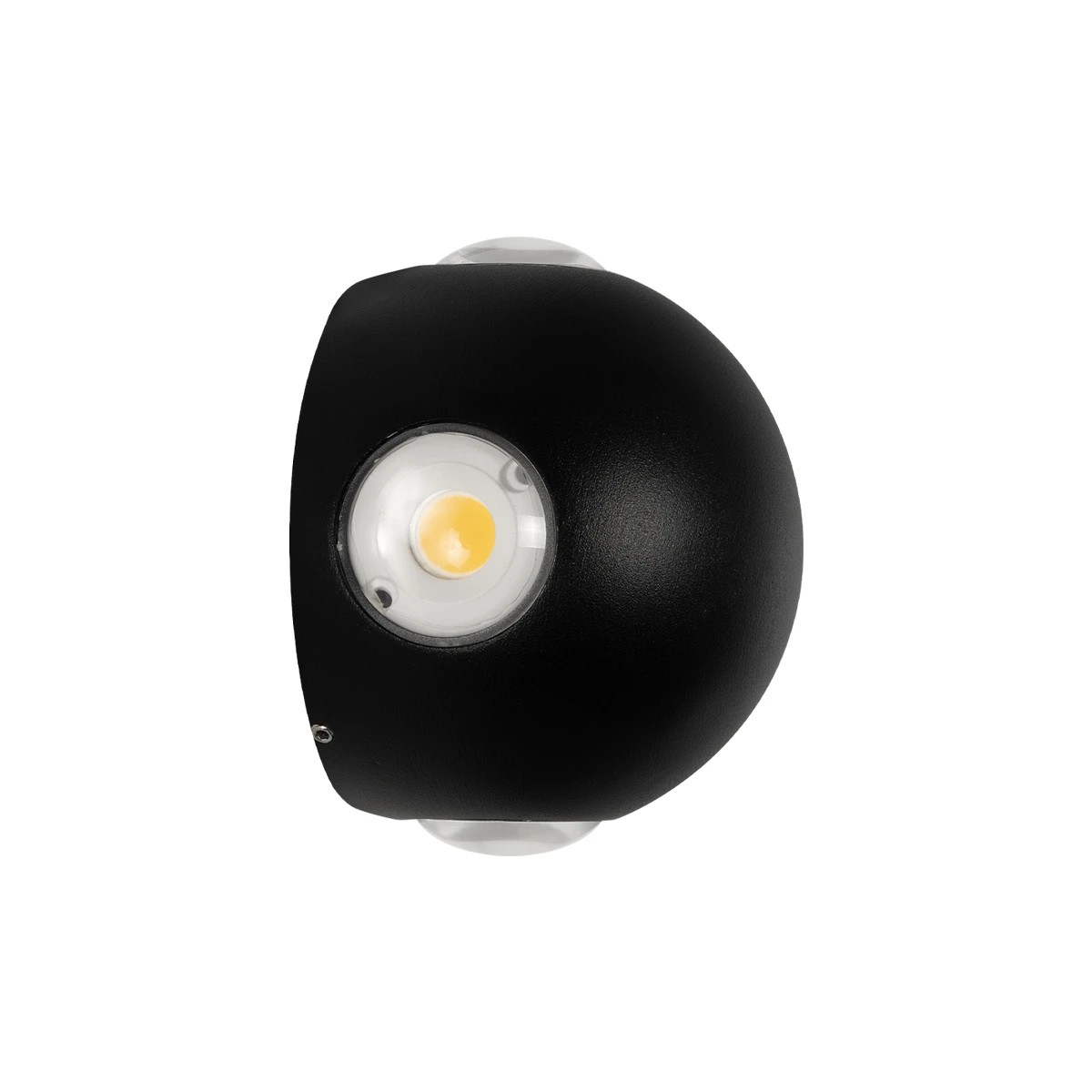 GLOBOSTAR® VEGA 60673 Μοντέρνο Φωτιστικό Τοίχου - Απλίκα LED 12W 1500lm 30° AC 220-240V Αδιάβροχο IP65 Θερμό Λευκό 2700K - Bridgelux COB Chip & TÜV SÜD Driver - Μαύρο Ματ - Μ10 x Π7.5 x Υ10cm - 5 Χρόνια Εγγύηση - Image 4