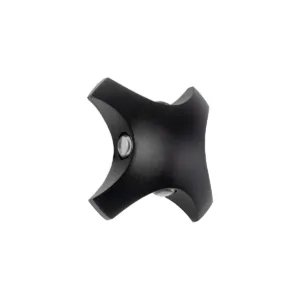 GLOBOSTAR® SPARK 60683 Μοντέρνο Φωτιστικό Τοίχου - Απλίκα LED 8W 800lm 30° AC 220-240V Αδιάβροχο IP65 Θερμό Λευκό 2700K - CREE XPE Chip & TÜV SÜD Driver - Μαύρο Ματ - Μ14.5 x Π5 x Υ14.5cm - 5 Χρόνια Εγγύηση