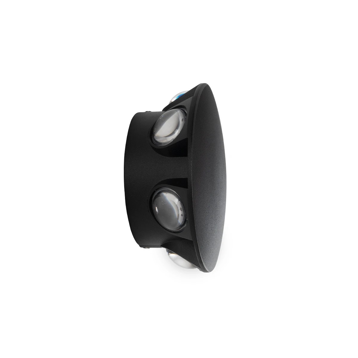 GLOBOSTAR® SOL 60690 Μοντέρνο Φωτιστικό Τοίχου - Απλίκα LED 12W 1500lm 30° AC 220-240V Αδιάβροχο IP65 Θερμό Λευκό 2700K - CREE XPE Chip & TÜV SÜD Driver - Μαύρο Ματ - Μ12 x Π5.5 x Υ12cm - 5 Χρόνια Εγγύηση - Image 4