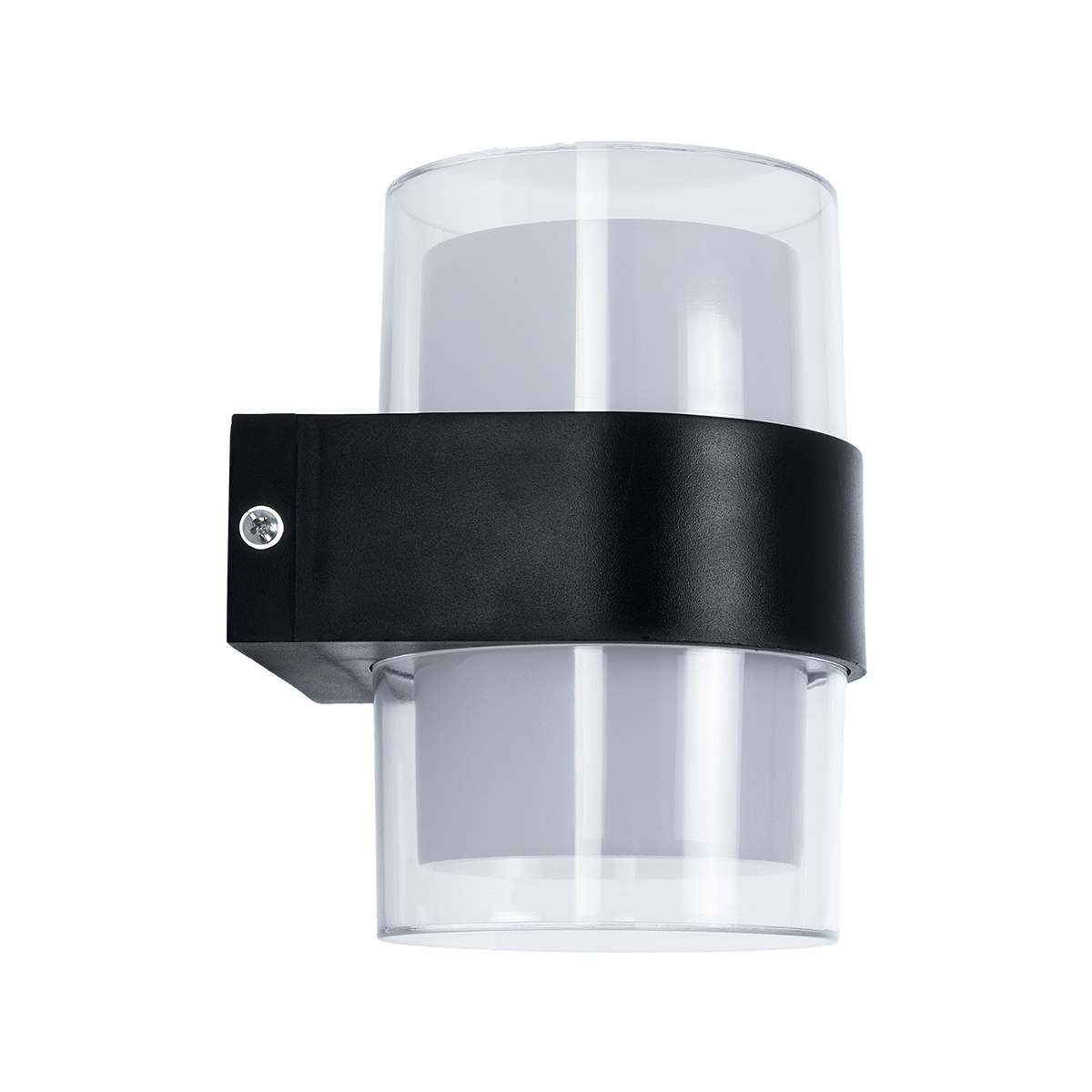 GLOBOSTAR® EMPIRE 60776 Μοντέρνο Φωτιστικό Τοίχου - Απλίκα LED 10W 1050lm 120° AC 220-240V Αδιάβροχο IP65 Φυσικό Λευκό 4500K - Bridgelux SMD Chip & TÜV SÜD Driver - Διάφανο & Μαύρο Ματ - M10 x Π11 x Υ13.5cm - 3 Χρόνια Εγγύηση - Image 4