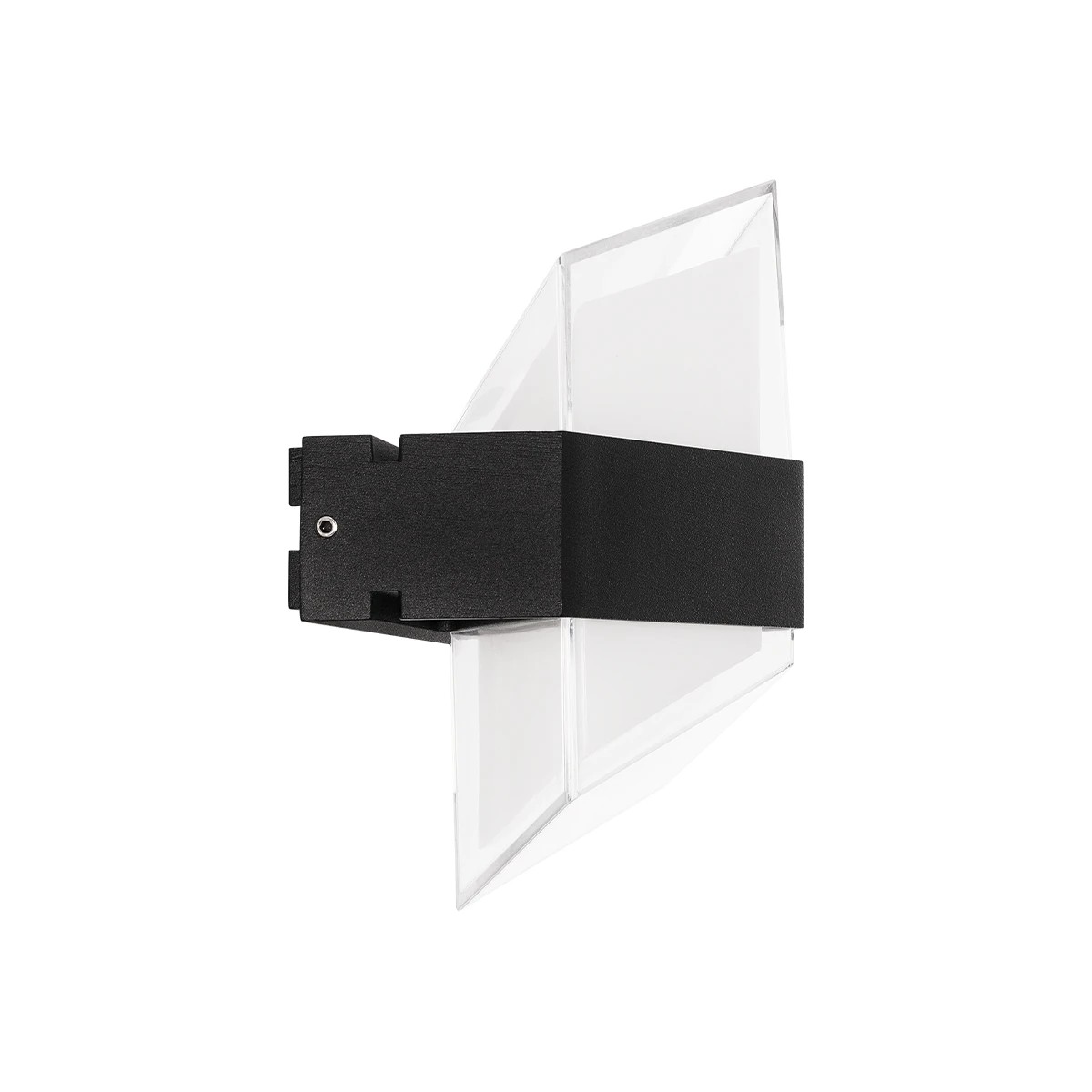 GLOBOSTAR® EMPIRE 60780 Μοντέρνο Φωτιστικό Τοίχου - Απλίκα LED 12W 1260lm 120° AC 220-240V Αδιάβροχο IP65 Φυσικό Λευκό 4500K - Bridgelux SMD Chip & TÜV SÜD Driver - Μαύρο Ματ - Μ18.5 x Π10 x Υ17.5cm - 3 Χρόνια Εγγύηση - Image 4