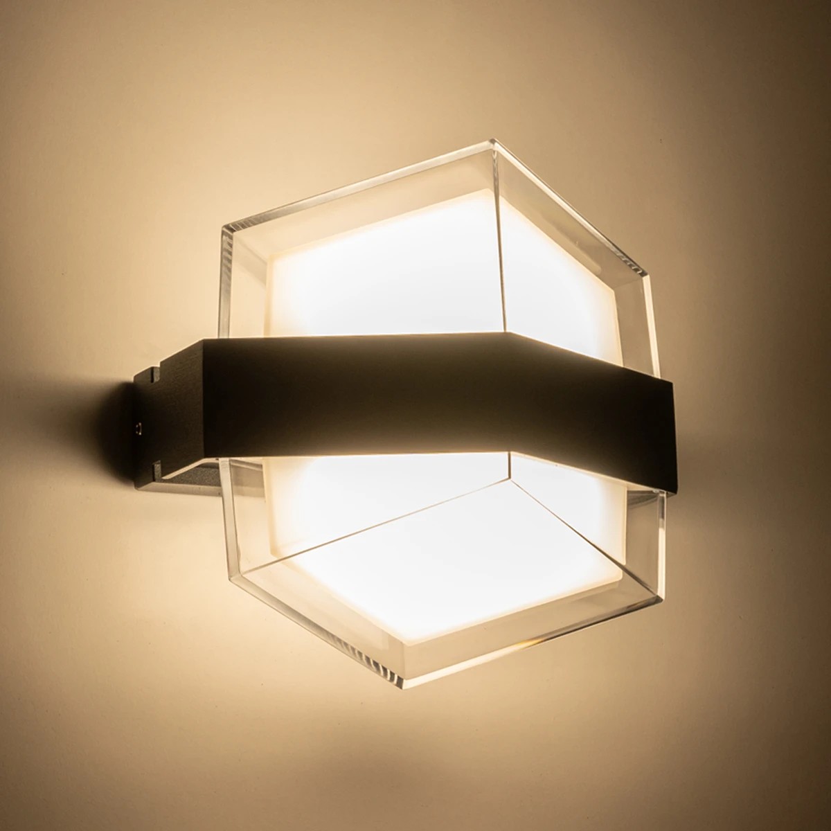 GLOBOSTAR® EMPIRE 60780 Μοντέρνο Φωτιστικό Τοίχου - Απλίκα LED 12W 1260lm 120° AC 220-240V Αδιάβροχο IP65 Φυσικό Λευκό 4500K - Bridgelux SMD Chip & TÜV SÜD Driver - Μαύρο Ματ - Μ18.5 x Π10 x Υ17.5cm - 3 Χρόνια Εγγύηση - Image 6