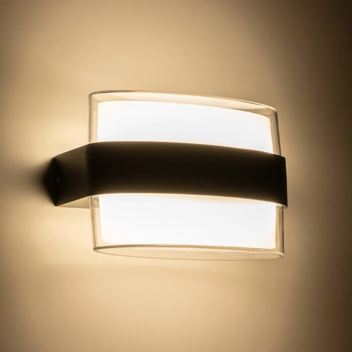 GLOBOSTAR® EMPIRE 60782 Μοντέρνο Φωτιστικό Τοίχου - Απλίκα LED 12W 1260lm 120° AC 220-240V Αδιάβροχο IP65 Φυσικό Λευκό 4500K - Bridgelux SMD Chip & TÜV SÜD Driver - Μαύρο Ματ - Μ18.5 x Π9 x Υ12cm - 3 Χρόνια Εγγύηση - Image 6