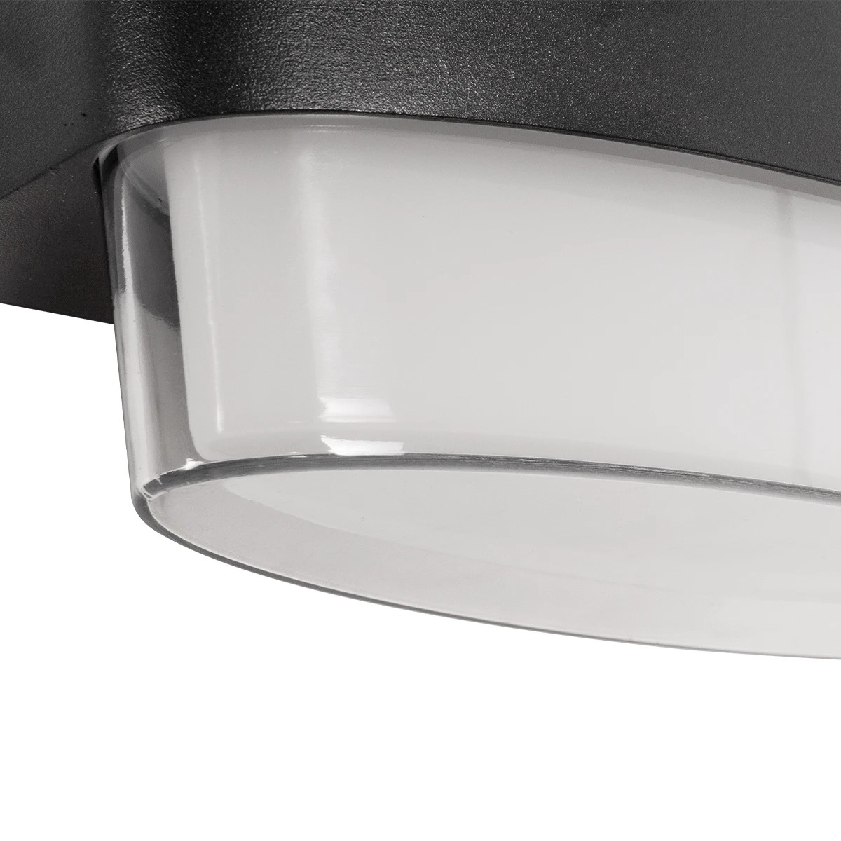 GLOBOSTAR® EMPIRE 60783 Μοντέρνο Φωτιστικό Τοίχου - Απλίκα LED 12W 1200lm 120° AC 220-240V Αδιάβροχο IP65 Θερμό Λευκό 2700K - Bridgelux SMD Chip & TÜV SÜD Driver - Μαύρο Ματ - Μ18.5 x Π9 x Υ12cm - 3 Χρόνια Εγγύηση - Image 5