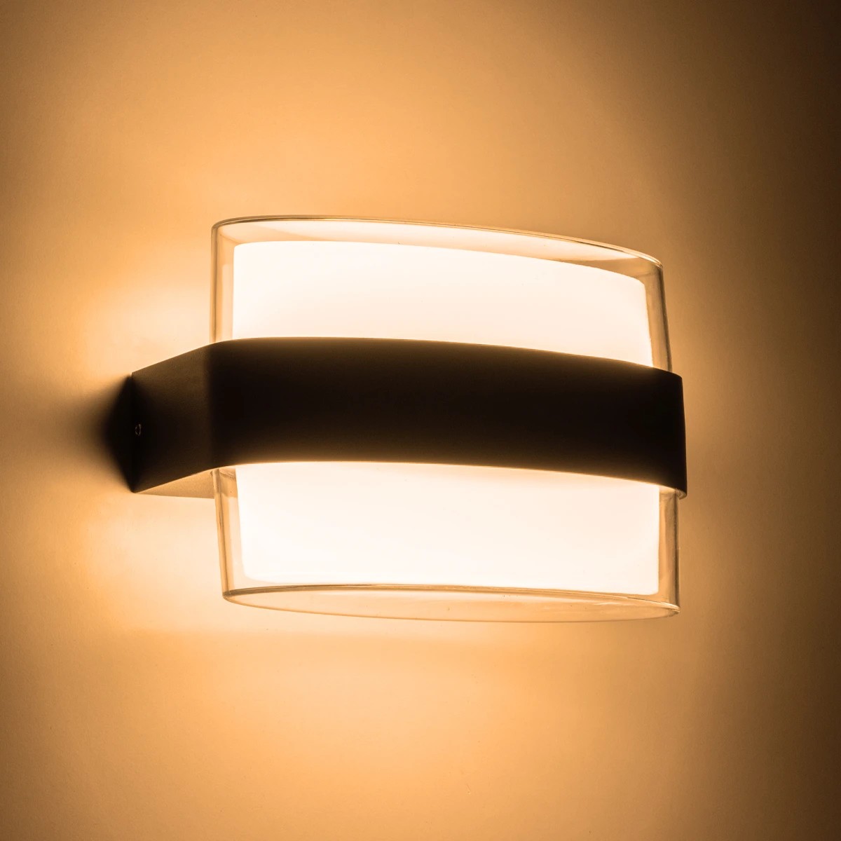 GLOBOSTAR® EMPIRE 60783 Μοντέρνο Φωτιστικό Τοίχου - Απλίκα LED 12W 1200lm 120° AC 220-240V Αδιάβροχο IP65 Θερμό Λευκό 2700K - Bridgelux SMD Chip & TÜV SÜD Driver - Μαύρο Ματ - Μ18.5 x Π9 x Υ12cm - 3 Χρόνια Εγγύηση - Image 6