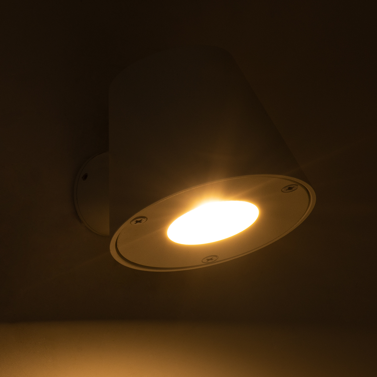 GLOBOSTAR® GARDENIA 60793 Μοντέρνο Φωτιστικό Τοίχου - Απλίκα με Ντουί 1 x GU10 AC 220-240V Αδιάβροχο IP65 - Λευκό Ματ - Μ9.5 x Π13 x Υ7.7cm - Image 8