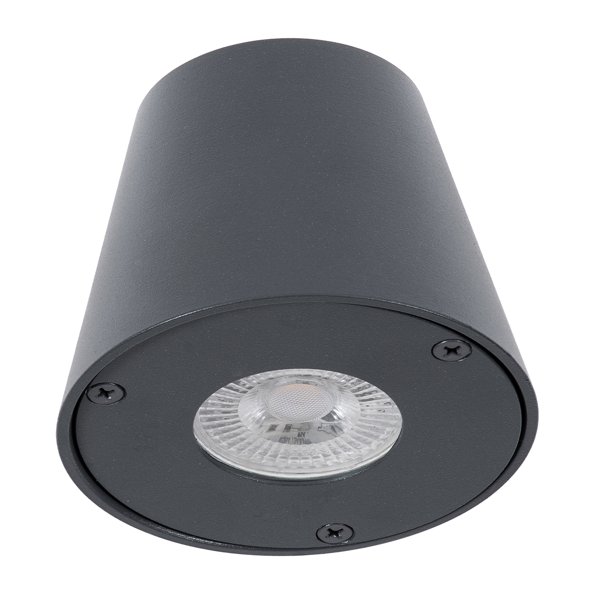 GLOBOSTAR® GARDENIA 60794 Μοντέρνο Φωτιστικό Τοίχου - Απλίκα με Ντουί 1 x GU10 AC 220-240V Αδιάβροχο IP65 - Γκρι Ανθρακί Ματ - Μ9.5 x Π13 x Υ7.7cm - Image 4