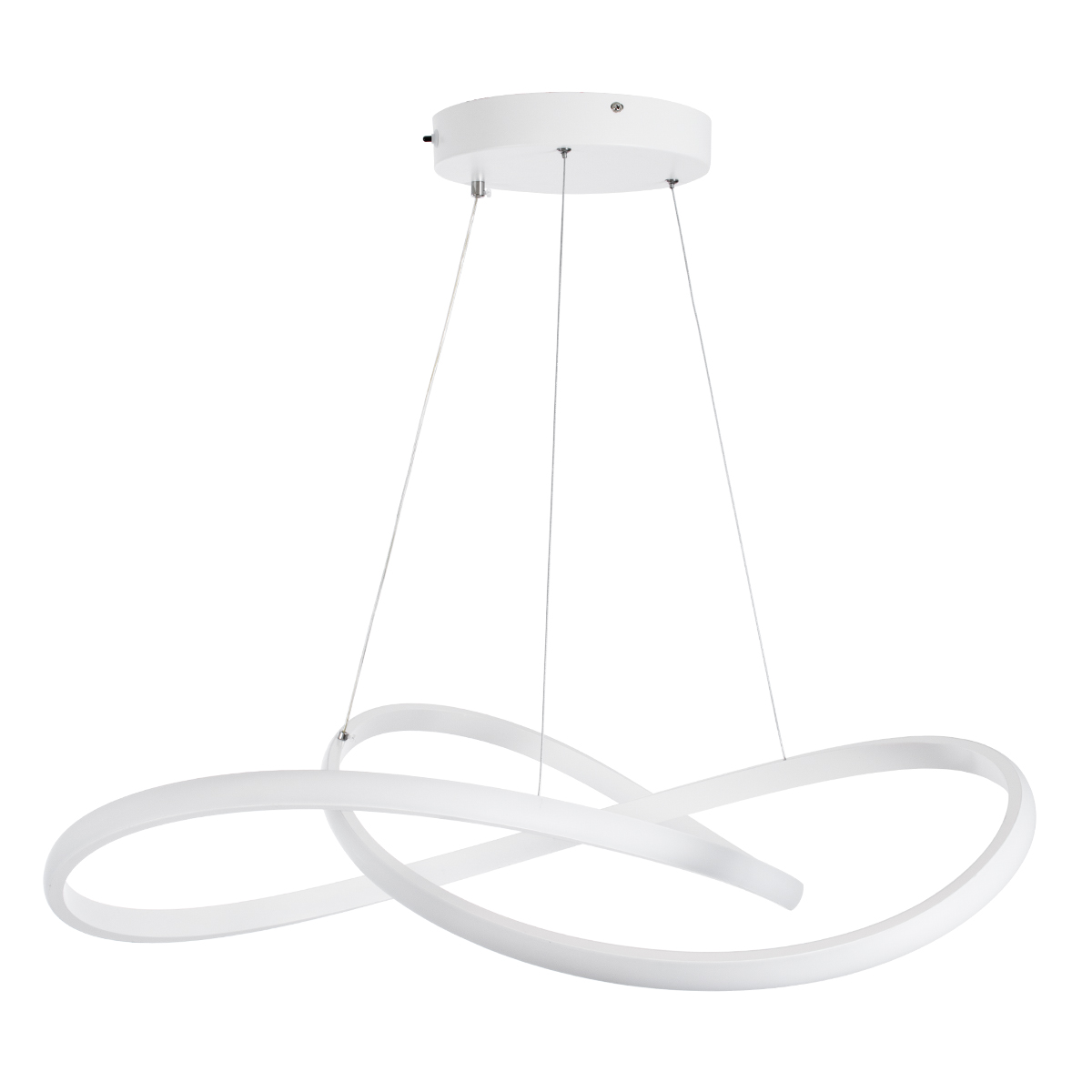 GLOBOSTAR® DEXTER 60914 Μοντέρνο Κρεμαστό Φωτιστικό Οροφής LED 90W 10080lm 300° AC 220-240V IP20 Ρυθμιζόμενο Λευκό CCT με Χειριστήριο από 2700K έως 6000K Dimmable - Lumileds SMD Chip - Λευκό Ματ - Μ73 x Π73 x Υ16cm - 3 Χρόνια Εγγύηση - Image 5