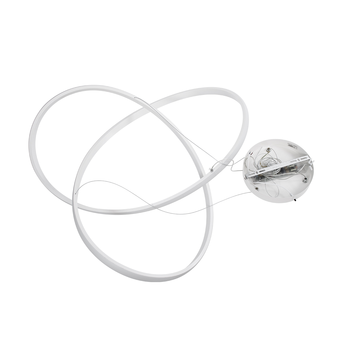 GLOBOSTAR® DEXTER 60914 Μοντέρνο Κρεμαστό Φωτιστικό Οροφής LED 90W 10080lm 300° AC 220-240V IP20 Ρυθμιζόμενο Λευκό CCT με Χειριστήριο από 2700K έως 6000K Dimmable - Lumileds SMD Chip - Λευκό Ματ - Μ73 x Π73 x Υ16cm - 3 Χρόνια Εγγύηση - Image 7