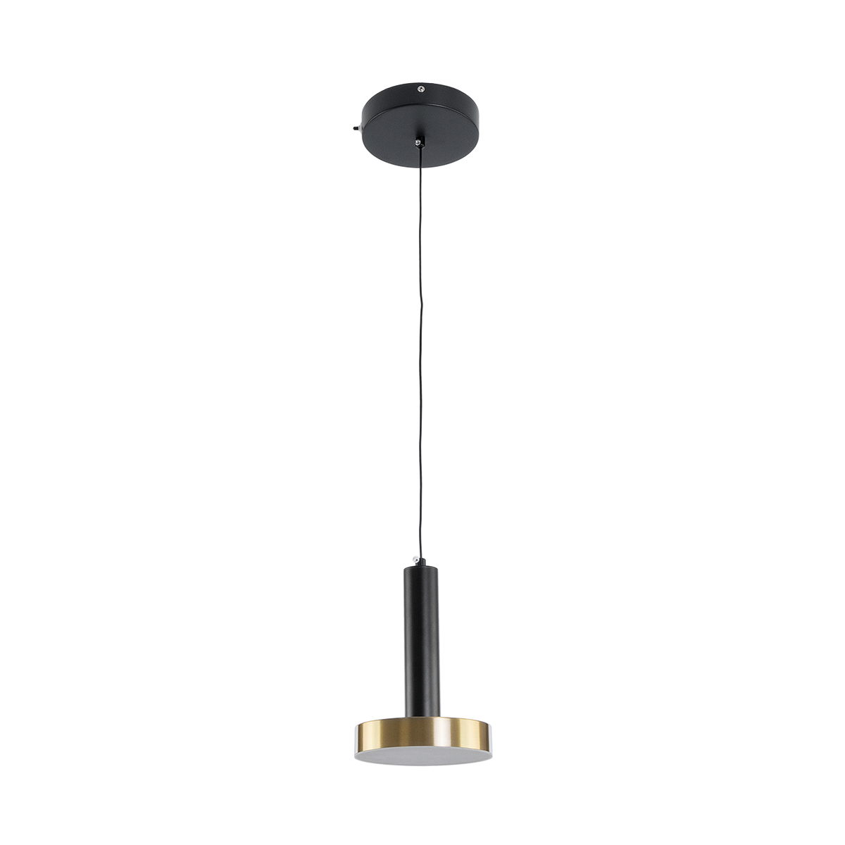 GLOBOSTAR® ZANE 60933 Μοντέρνο Κρεμαστό Φωτιστικό Οροφής LED 18W 2016lm 120° AC 220-240V IP20 Ρυθμιζόμενο Λευκό CCT με Χειριστήριο από 2700K έως 6000K Dimmable - Lumileds SMD Chip - Μαύρο Ματ & Χρυσό - Μ15 x Π15 x Υ20cm - 3 Χρόνια Εγγύηση - Image 2