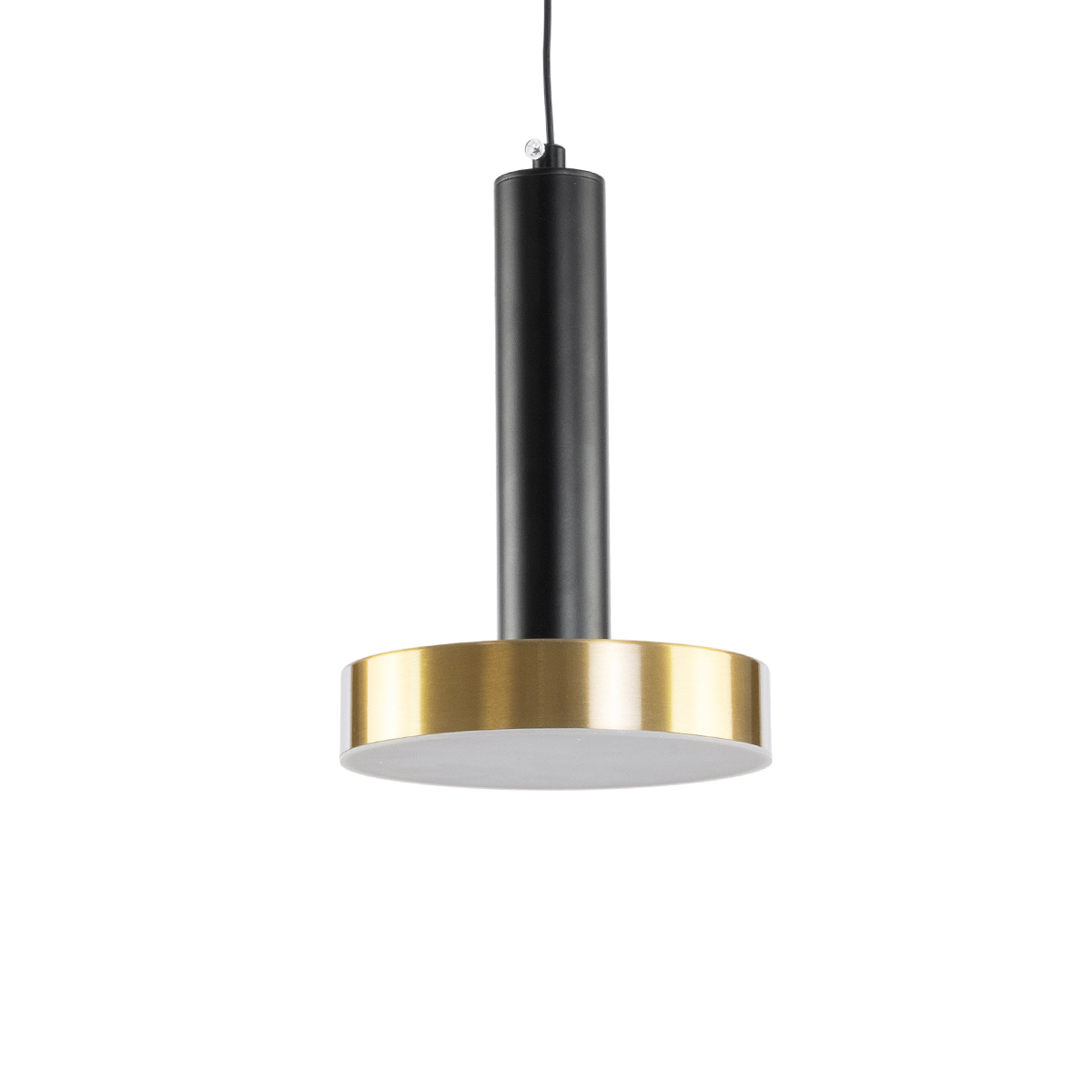GLOBOSTAR® ZANE 60933 Μοντέρνο Κρεμαστό Φωτιστικό Οροφής LED 18W 2016lm 120° AC 220-240V IP20 Ρυθμιζόμενο Λευκό CCT με Χειριστήριο από 2700K έως 6000K Dimmable - Lumileds SMD Chip - Μαύρο Ματ & Χρυσό - Μ15 x Π15 x Υ20cm - 3 Χρόνια Εγγύηση - Image 3