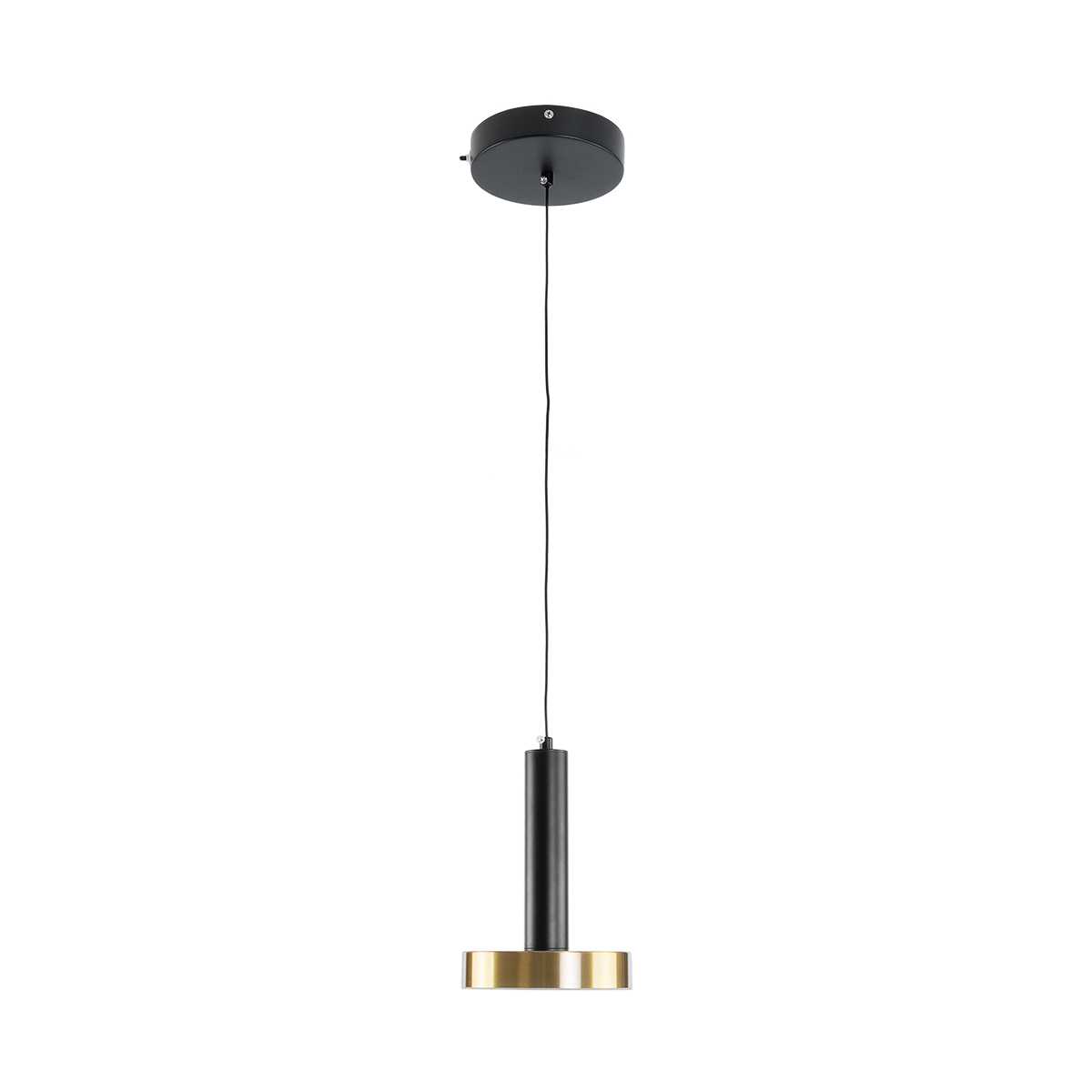 GLOBOSTAR® ZANE 60933 Μοντέρνο Κρεμαστό Φωτιστικό Οροφής LED 18W 2016lm 120° AC 220-240V IP20 Ρυθμιζόμενο Λευκό CCT με Χειριστήριο από 2700K έως 6000K Dimmable - Lumileds SMD Chip - Μαύρο Ματ & Χρυσό - Μ15 x Π15 x Υ20cm - 3 Χρόνια Εγγύηση - Image 4