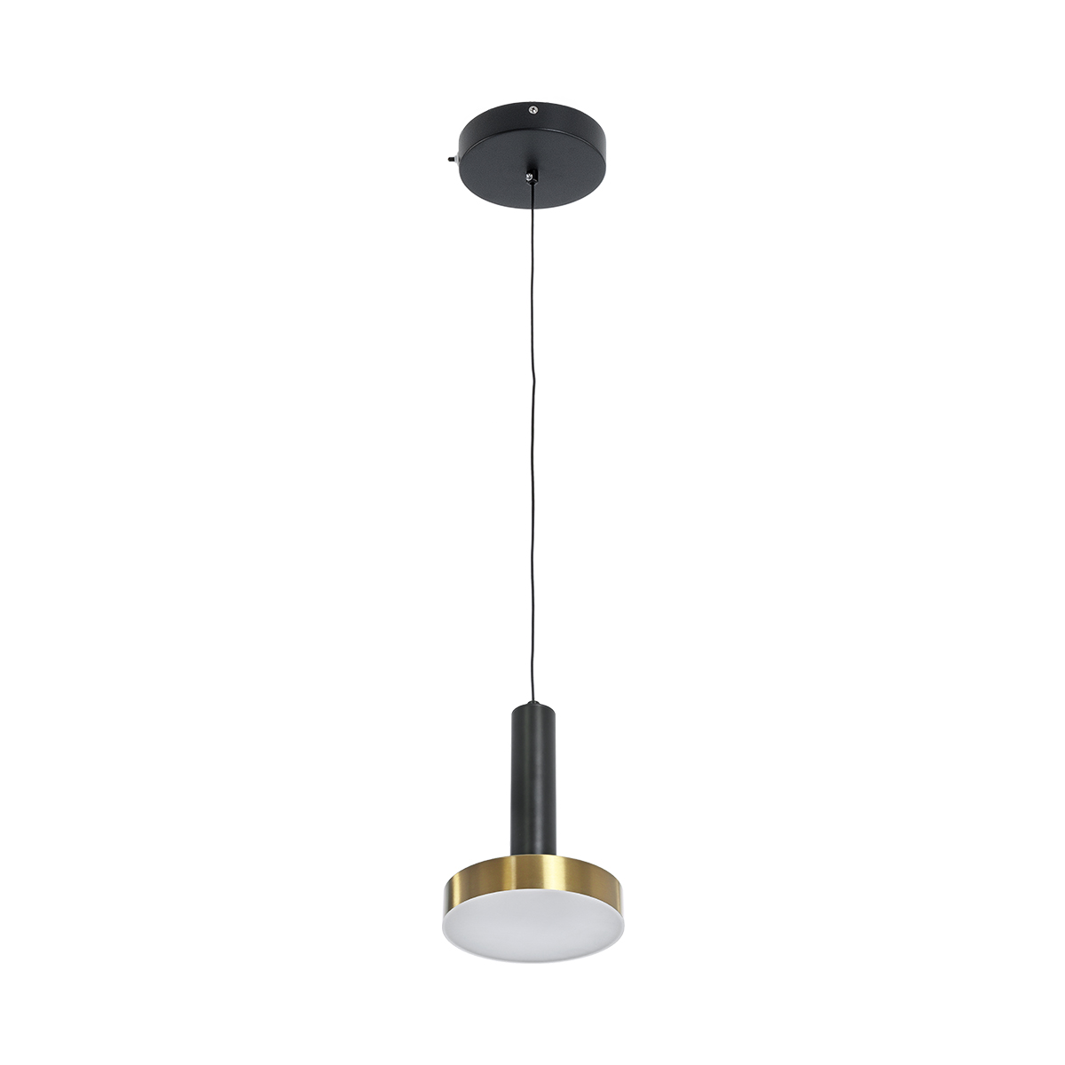 GLOBOSTAR® ZANE 60933 Μοντέρνο Κρεμαστό Φωτιστικό Οροφής LED 18W 2016lm 120° AC 220-240V IP20 Ρυθμιζόμενο Λευκό CCT με Χειριστήριο από 2700K έως 6000K Dimmable - Lumileds SMD Chip - Μαύρο Ματ & Χρυσό - Μ15 x Π15 x Υ20cm - 3 Χρόνια Εγγύηση - Image 5