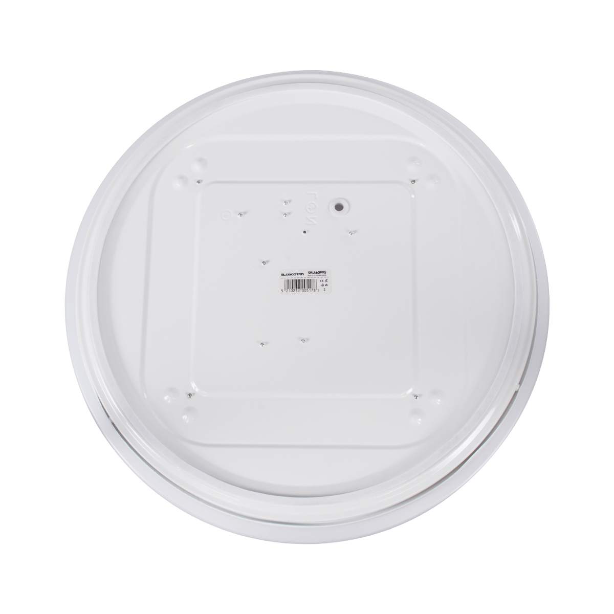 GLOBOSTAR® EMERGANO 60992 Φωτιστικό Πλαφονιέρα Οροφής με Ενσωματωμένο Σύστημα Emergency Li-ion 3450mAh/12.8Wh με Αυτονομία 3hrs LED 30W 3900lm 120° AC 220-240V Αδιάβροχο IP54 Ψυχρό Λευκό 6000K - Lumileds SMD Chip - Λευκό Γαλακτερό - Μ38 x Π38 x Υ5.3cm - 3 Χρόνια Εγγύηση - Image 7