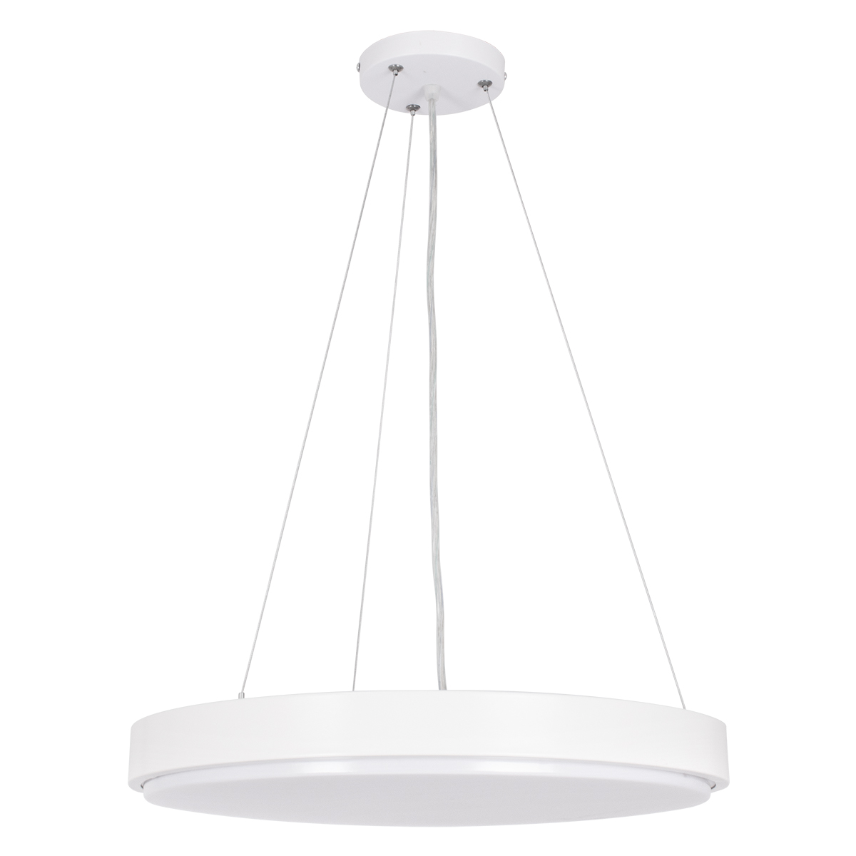 GLOBOSTAR® CASPER 61018 Μοντέρνο Κρεμαστό Φωτιστικό Οροφής LED 76W 8372lm 120° AC 220-240V IP20 Ρυθμιζόμενο Λευκό CCT με Χειριστήριο από 2700K έως 6000K Dimmable - Lumileds SMD Chip - Λευκό Ματ - Μ45 x Π45 x Υ5.5cm - 3 Χρόνια Εγγύηση - Image 4