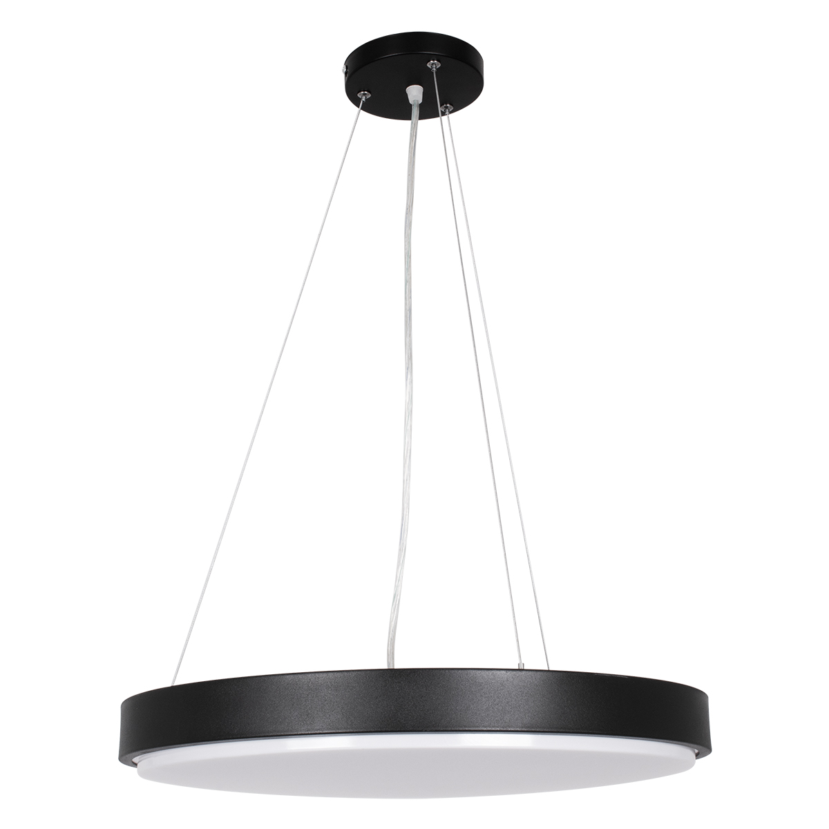 GLOBOSTAR® CASPER 61019 Μοντέρνο Κρεμαστό Φωτιστικό Οροφής LED 76W 8372lm 120° AC 220-240V IP20 Ρυθμιζόμενο Λευκό CCT με Χειριστήριο από 2700K έως 6000K Dimmable - Lumileds SMD Chip - Μαυρό Ματ - Μ45 x Π45 x Υ5.5cm - 3 Χρόνια Εγγύηση - Image 4