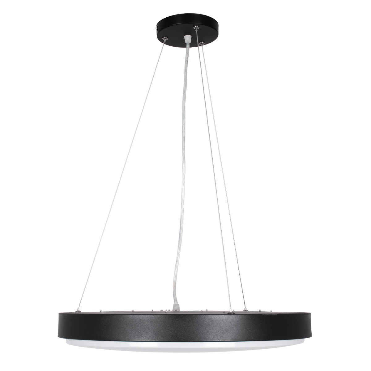 GLOBOSTAR® CASPER 61019 Μοντέρνο Κρεμαστό Φωτιστικό Οροφής LED 76W 8372lm 120° AC 220-240V IP20 Ρυθμιζόμενο Λευκό CCT με Χειριστήριο από 2700K έως 6000K Dimmable - Lumileds SMD Chip - Μαυρό Ματ - Μ45 x Π45 x Υ5.5cm - 3 Χρόνια Εγγύηση - Image 5